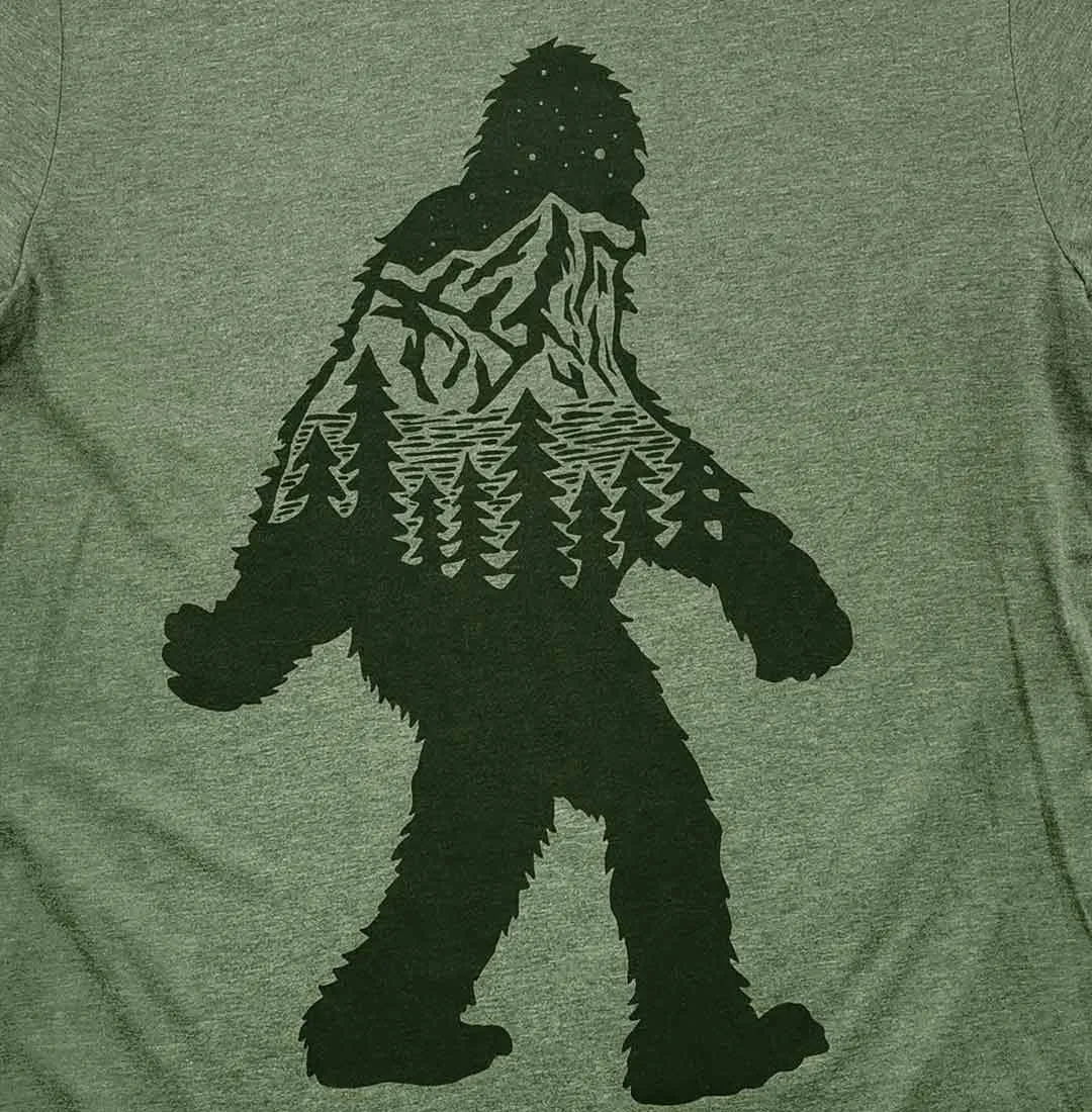 Adult Unisex Landscape Sasquatch Graphic Tee
