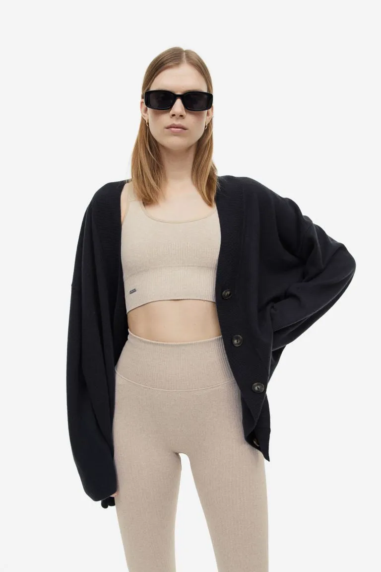 aim'n ribbed high support bra