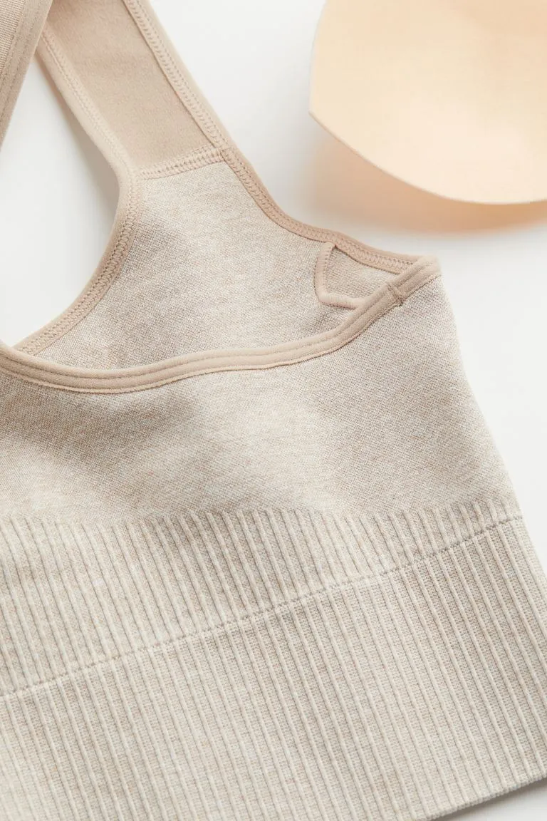 aim'n ribbed high support bra