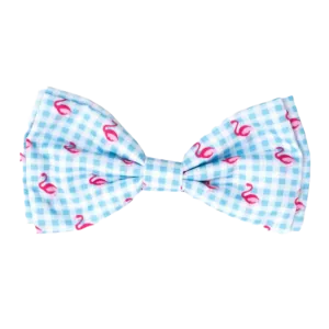 Bow Tie | Gingham Flamingo