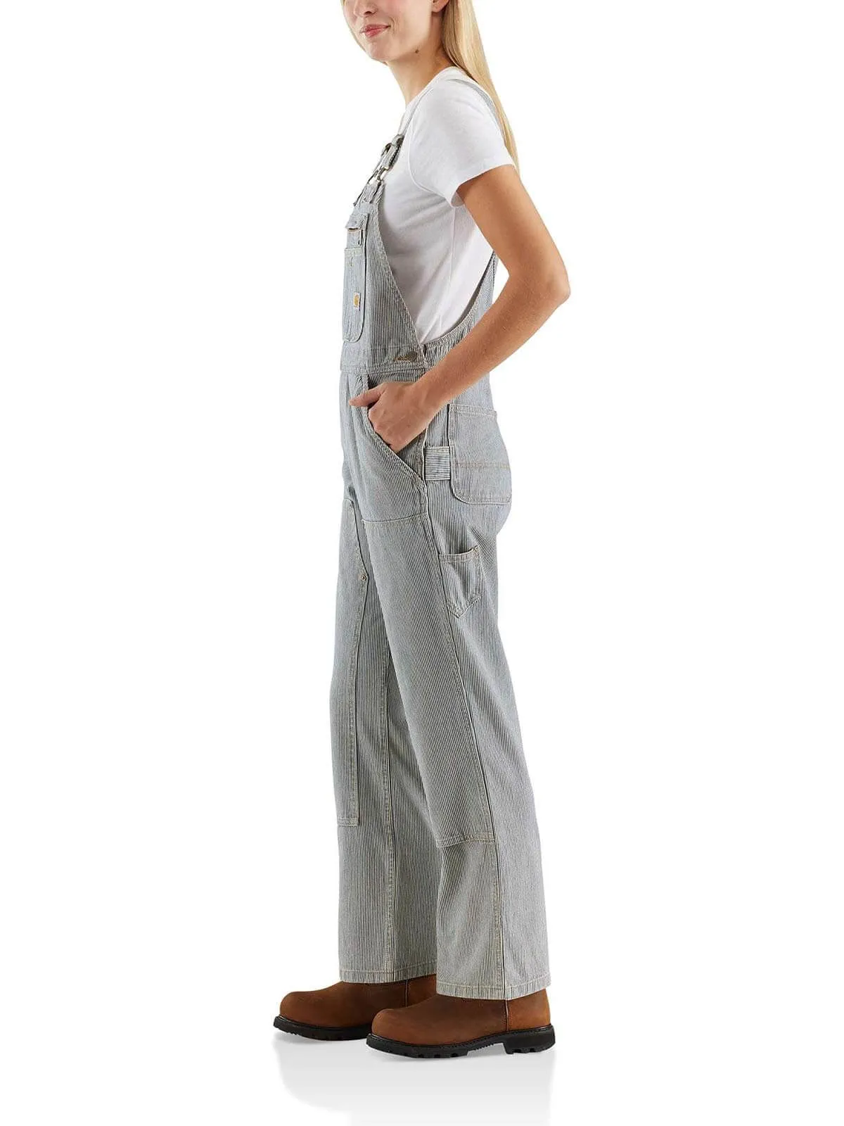 Carhartt&#x20;103042&#x20;Denim&#x20;Railroad&#x20;Stripe&#x20;Bib&#x20;Overall