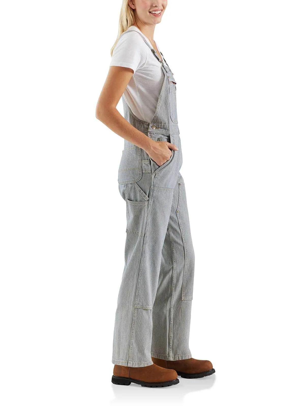 Carhartt&#x20;103042&#x20;Denim&#x20;Railroad&#x20;Stripe&#x20;Bib&#x20;Overall