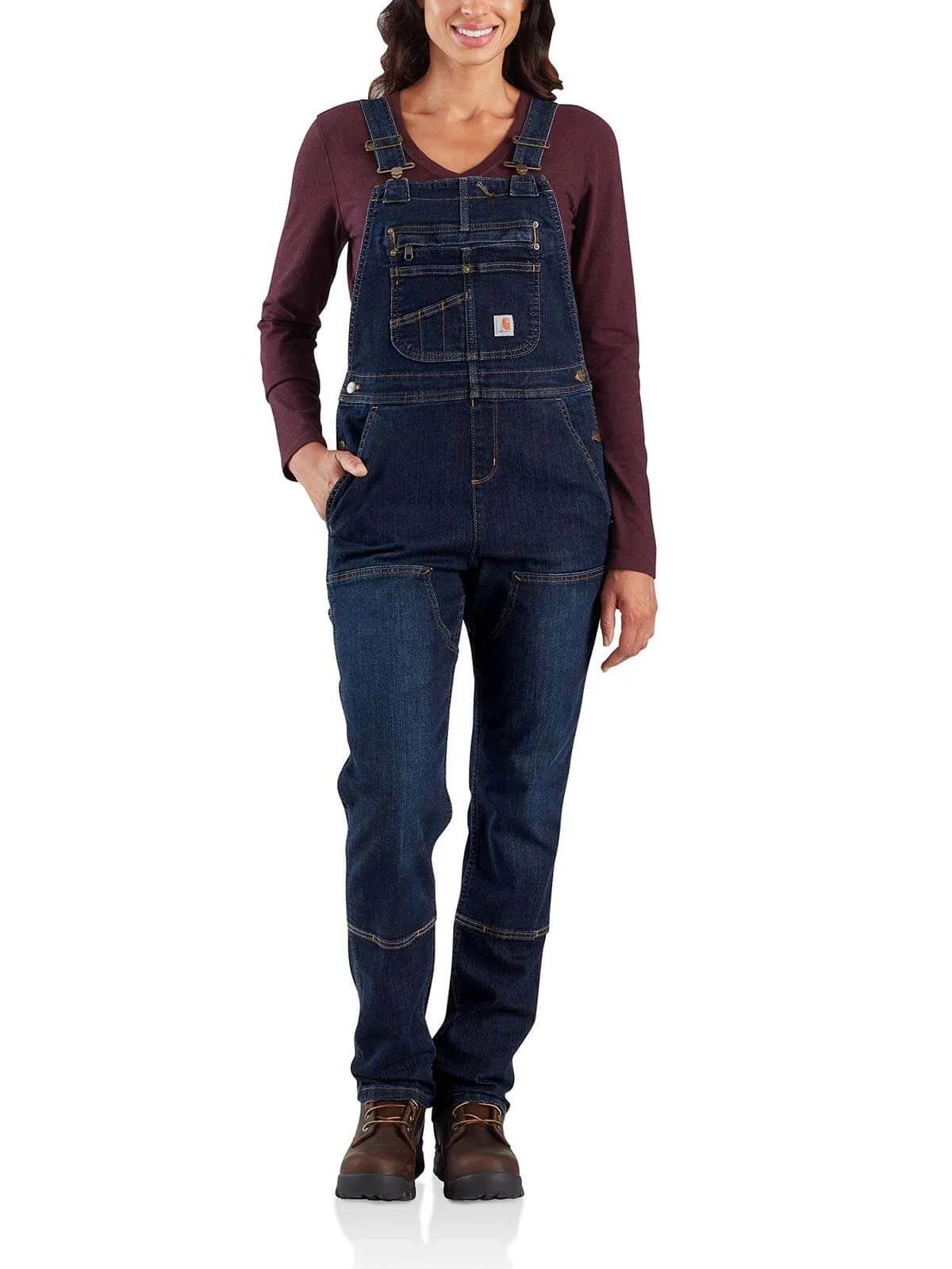 Carhartt&#x20;104044&#x20;Rugged&#x20;Flex&#xAE;&#x20;Stretch&#x20;Denim&#x20;Double&#x20;Front&#x20;Bib&#x20;Overall