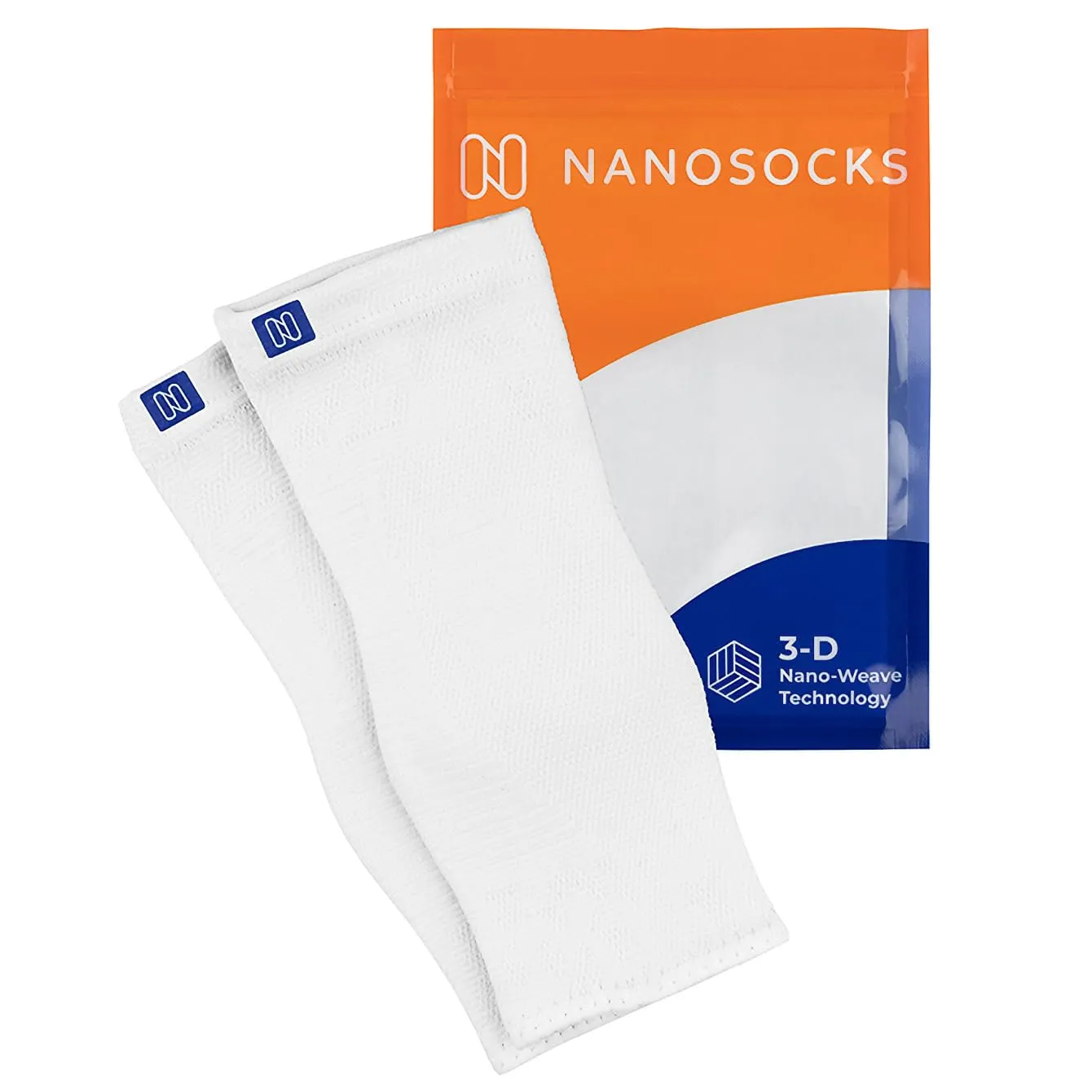 Compression Socks for Women & Men (1 Pair) - BEST Ankle Brace Support Sleeve for Neuropathy, Plantar Fasciitis, Diabetic Foot Nerve Pain Relief - Toeless (Medium, White)