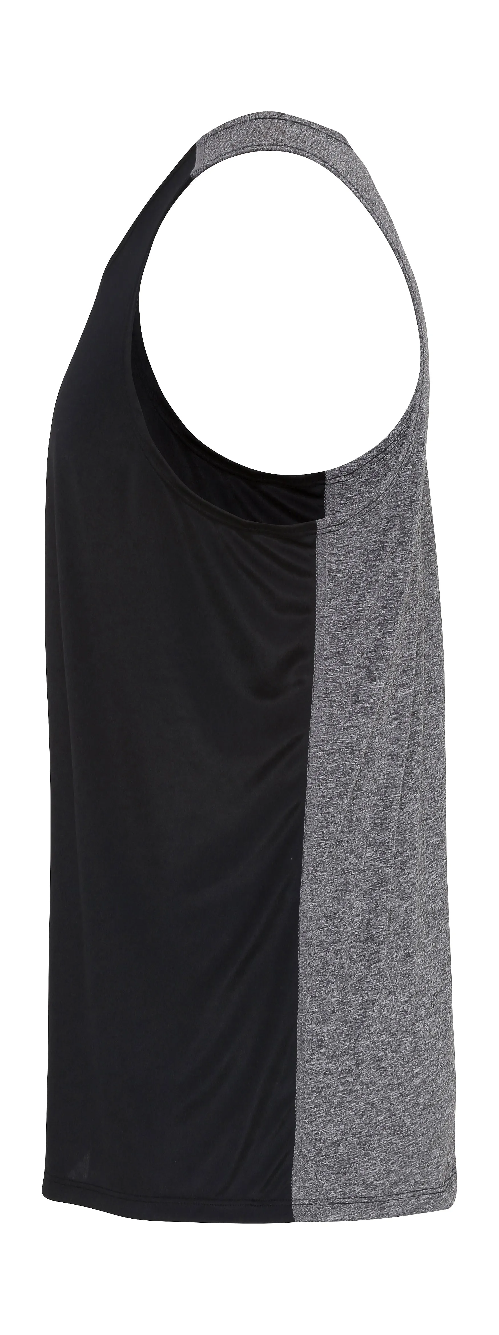 Contrast Training Vest - Black Melange
