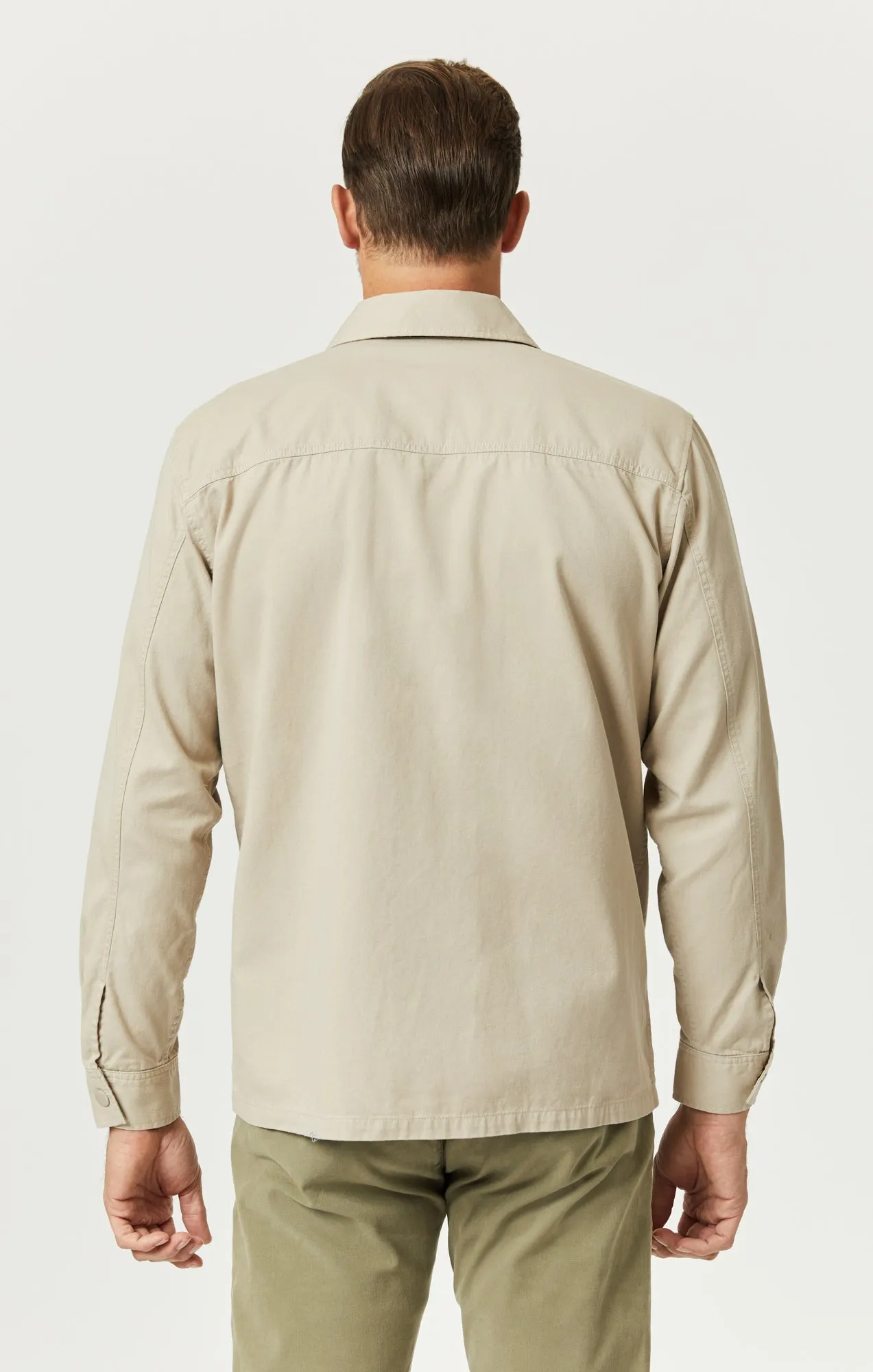 DOUBLE POCKET OVERSHIRT IN PURE CASHMERE