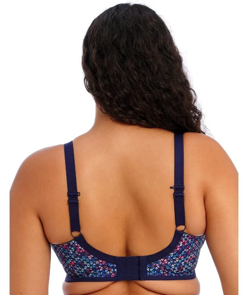 Elomi Energise Underwired Sports Bra - Navy Geo