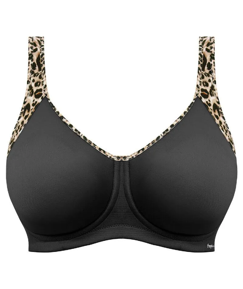 Freya Active Sonic Underwired Moulded Sports Bra - Pure Leopard Black