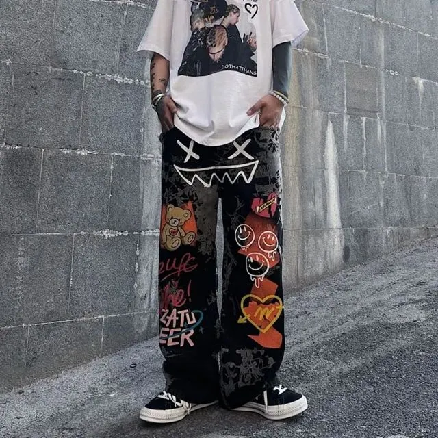 Hip-Hop Style Loose Jeans