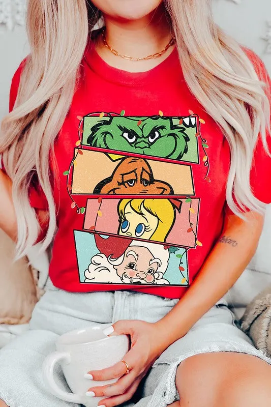 Merry Grinchmas Christmas Holiday Unisex Short Sleeve Graphic Tee T-Shirt