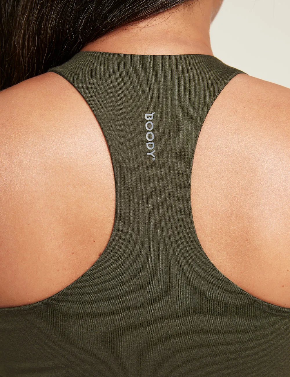 Motivate Longline Bra - Dark Olive