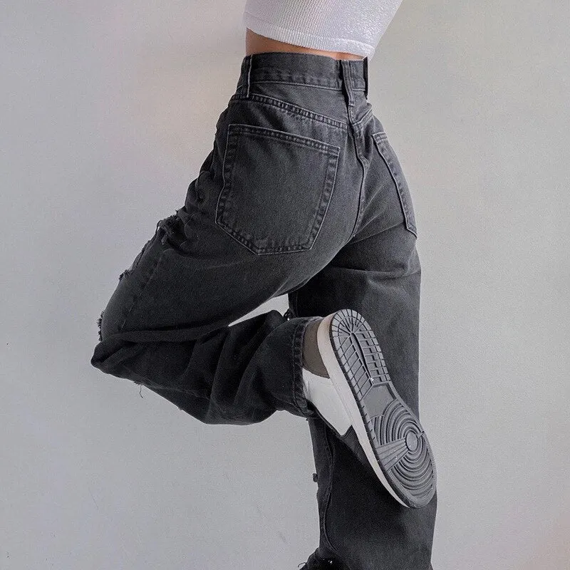 Oh So Ripped Baggy Jeans