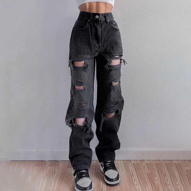 Oh So Ripped Baggy Jeans