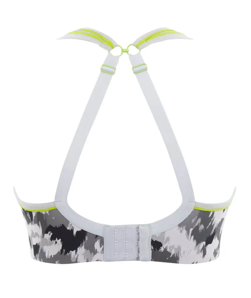 Panache Sport Boundless Wire-free Sports Bra - Grey Animal