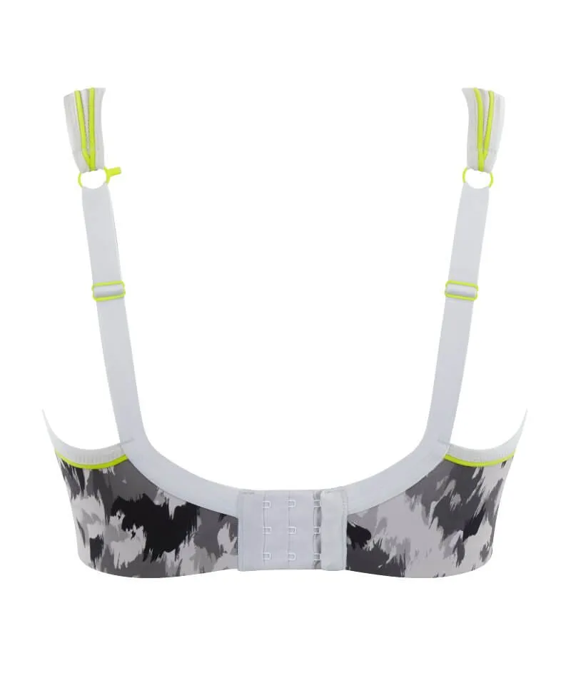Panache Sport Boundless Wire-free Sports Bra - Grey Animal