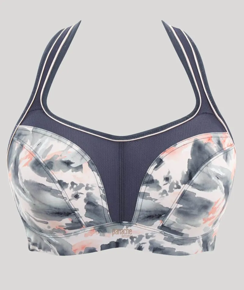 Panache Sport Power Underwired Sports Bra - Abstract Ink