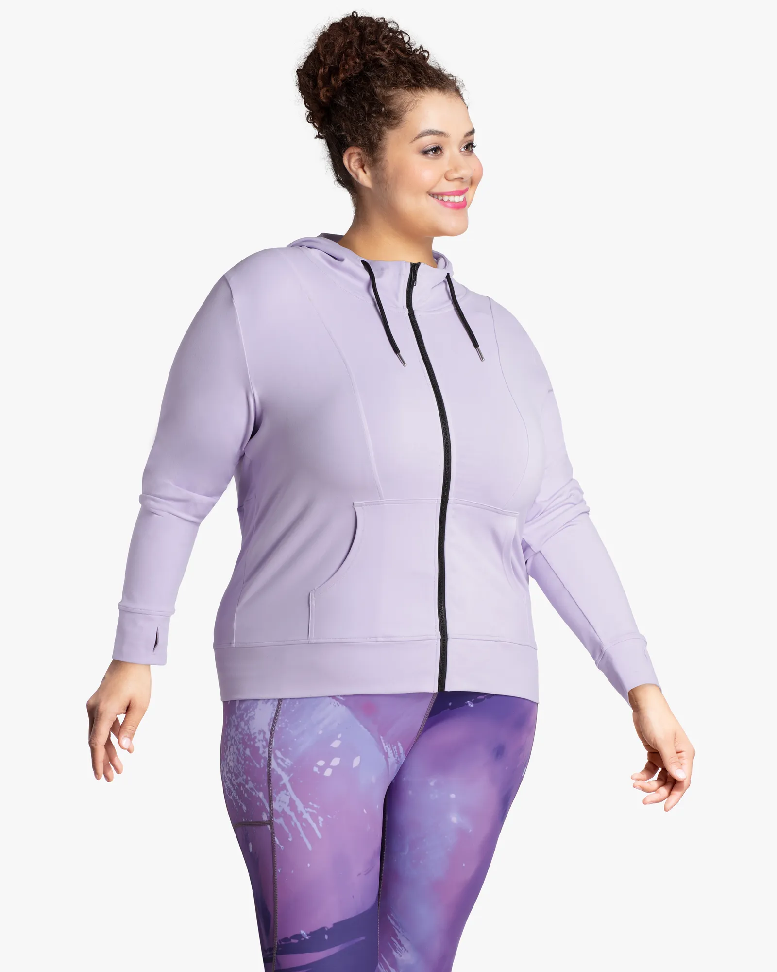 Rainier Hooded Track Jacket | Lilac