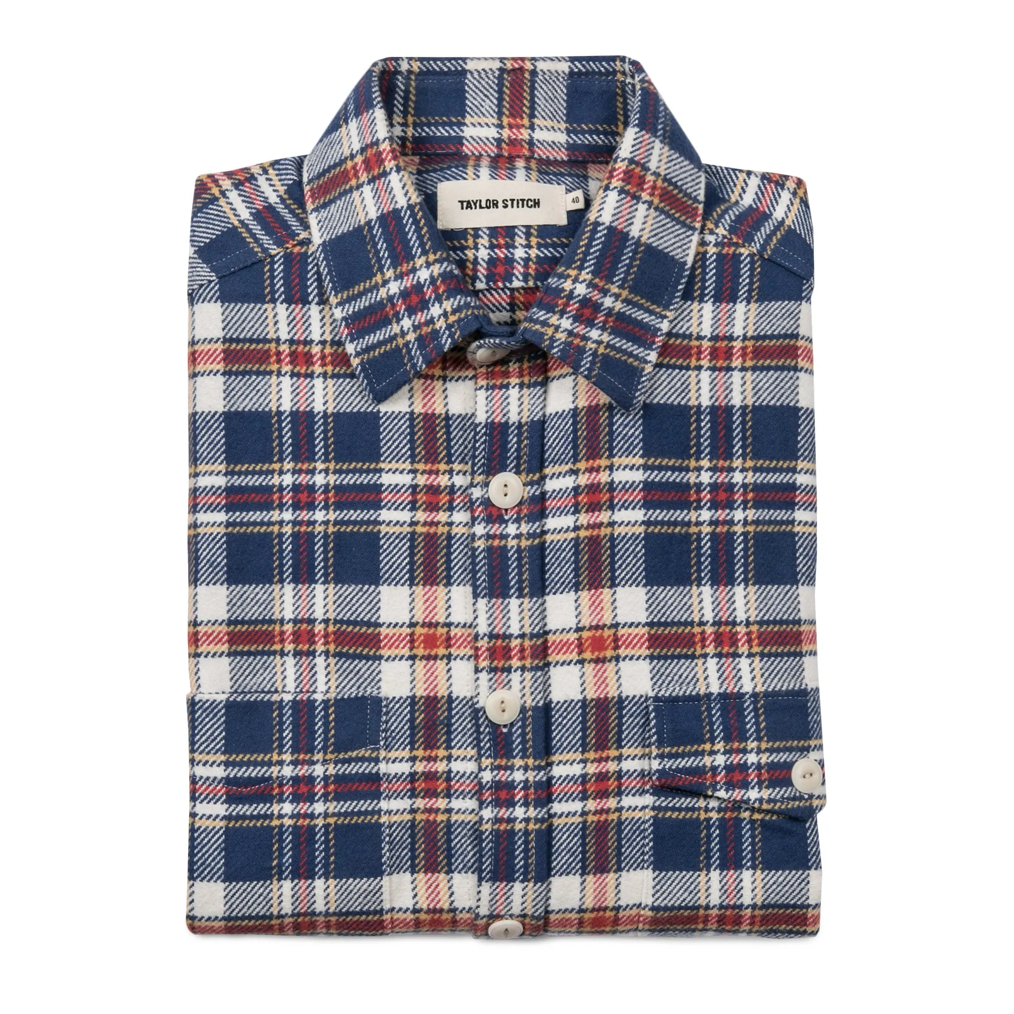 The Crater Shirt in Navy Plaid