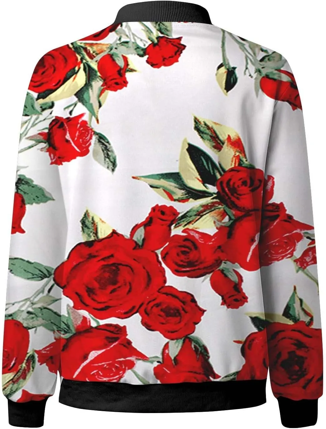 Women's Bomber Jacket 2024 Fall Casual Fashion Coat Dressy Lightweight Zip Up Outerwear Windbreaker with Pocket