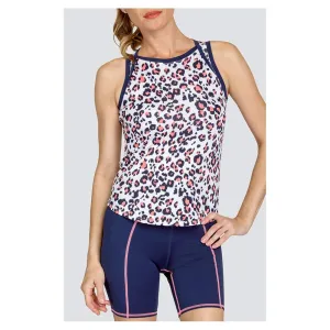 Women's Fox High Neck Tennis Tank Painted Leopard