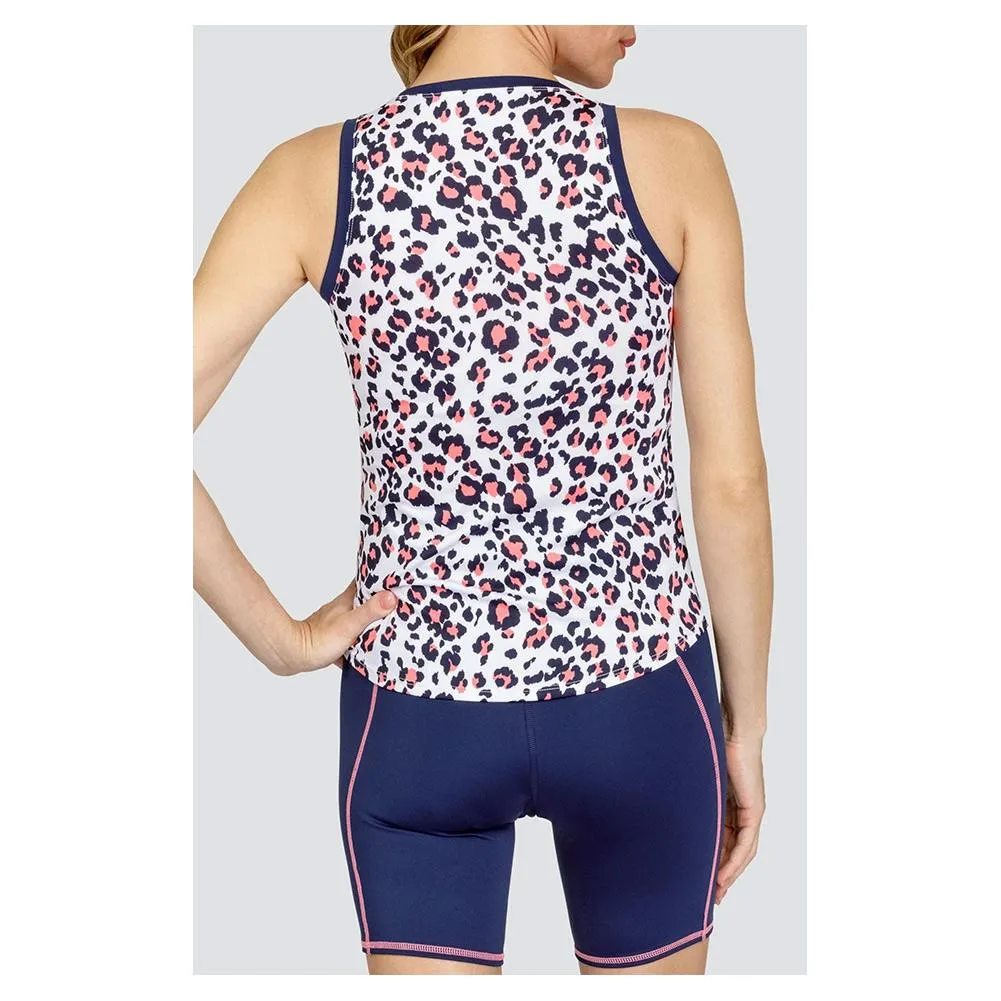 Women's Fox High Neck Tennis Tank Painted Leopard