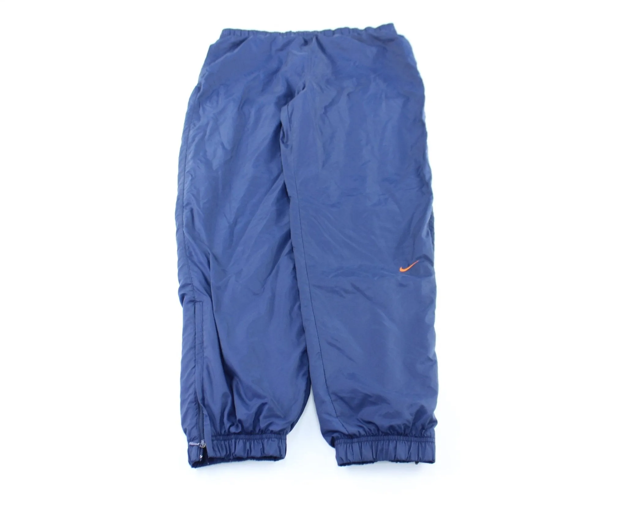 Women's Nike Embroidered Logo Navy Blue & Orange Pants