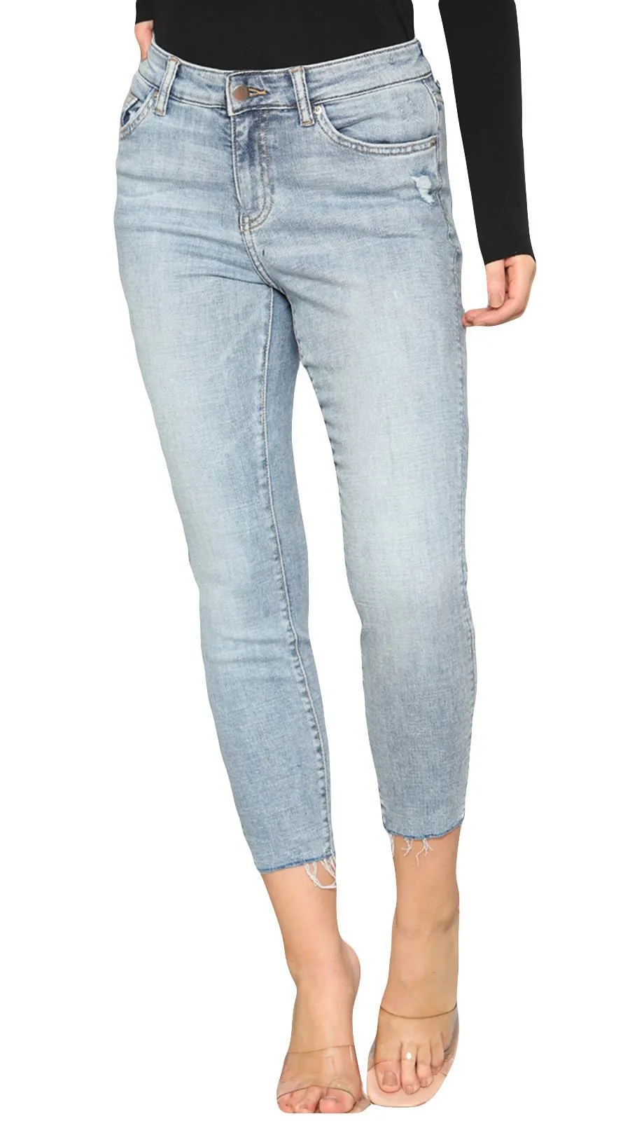 Womens Stone Wash Jeans - UK 8